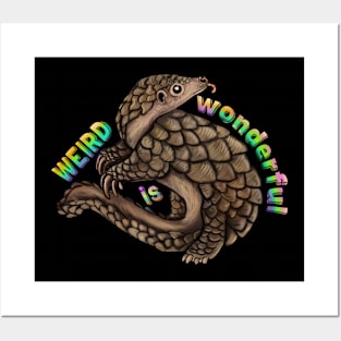 Pangolin Weird is Wonderful Posters and Art